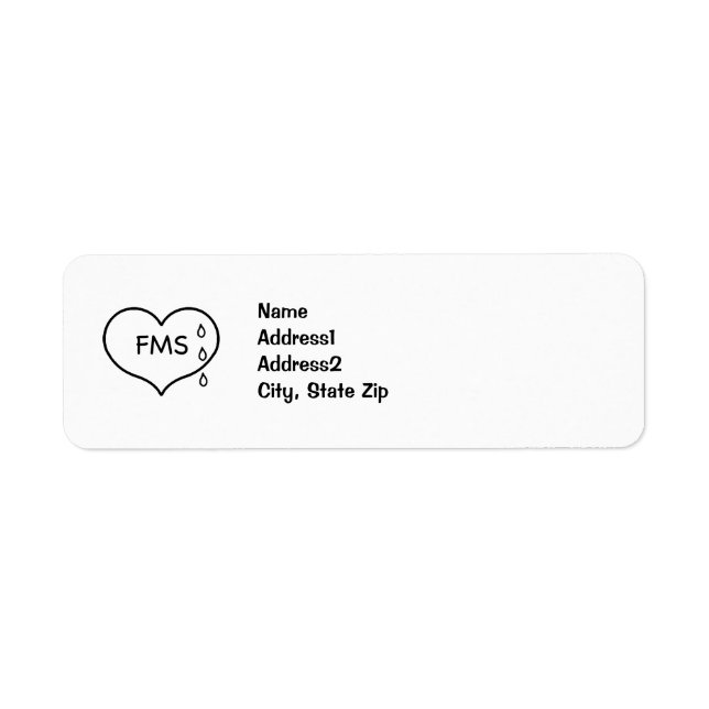 Fibromyalgia Humaneness Campaign Address Labels (Vorne)