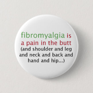 Fibromyalgia ist ein Schmerzknopf Button