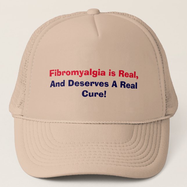 Fibromyalgia ist, wirklich und verdient eine truckerkappe (Vorderseite)