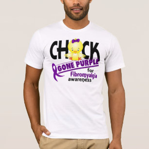 Fibromyalgia Küken gegangene lila 2 T-Shirt