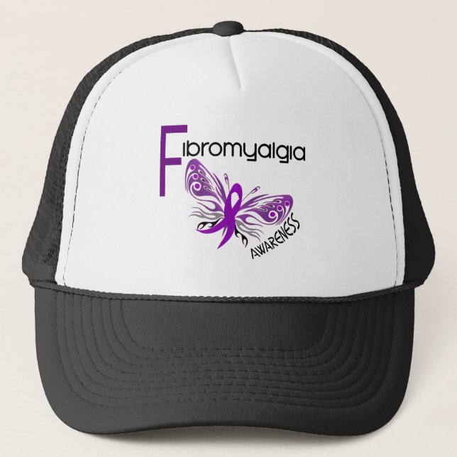 Fibromyalgia SCHMETTERLING 3 Truckerkappe (Vorderseite)