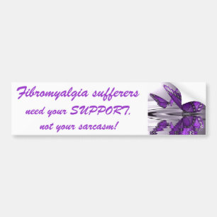 Fibromyalgia-Stütznicht Sarkasmus Autoaufkleber