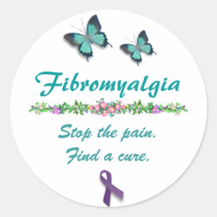 Fibromyalgiaaufkleber Runder Aufkleber