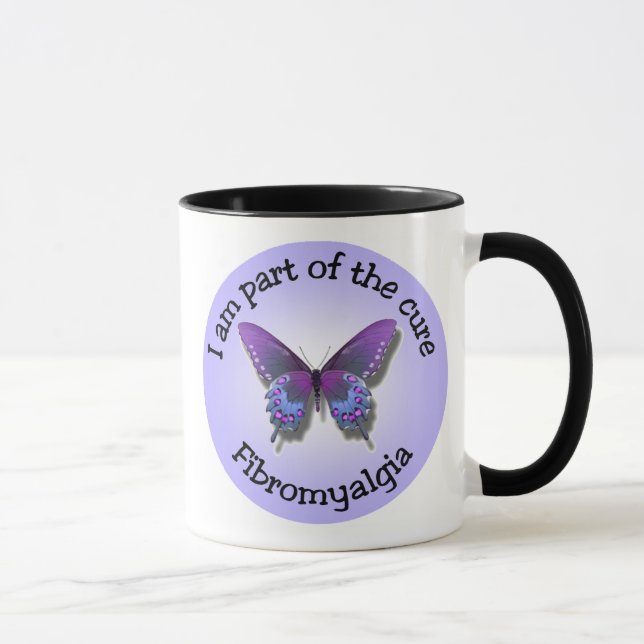 Fibromyalgiabewusstseins-Tasse Tasse (Rechts)