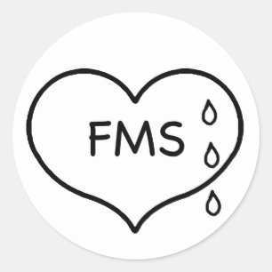 Fibromyalgiahumaneness-Kampagnen-Aufkleber Runder Aufkleber