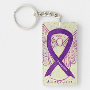 Fibromyalgie Angel Awareness Ribbon Schlüsselanhän Schlüsselanhänger