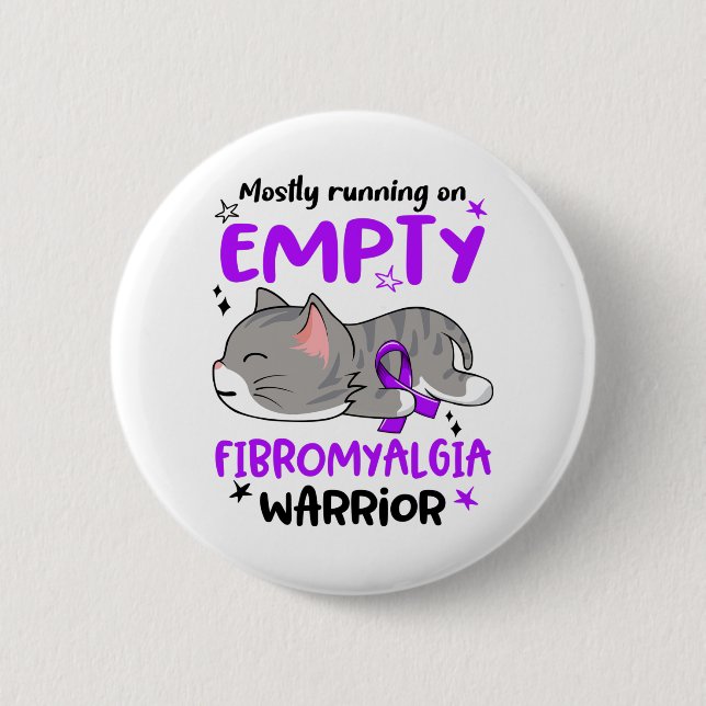 Fibromyalgie Aufklärung Monat Bonbongeschenke Button (Vorderseite)