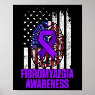 Fibromyalgie Awareness Survivor Proud Warrior 12 Poster