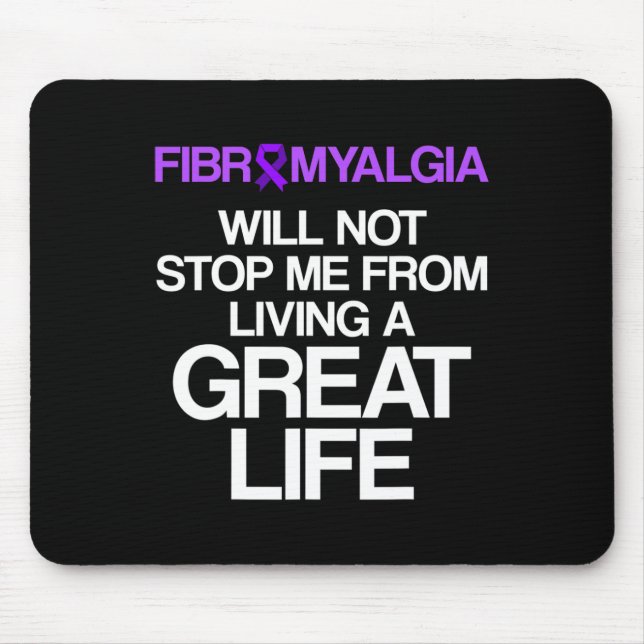 Fibromyalgie Awareness Survivor Stopp-Krieger 1 Mousepad (Vorne)