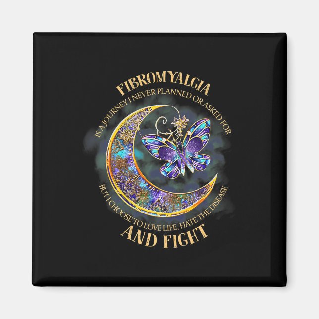 - Fibromyalgie Bewusstsein 33 Magnet (Vorne)