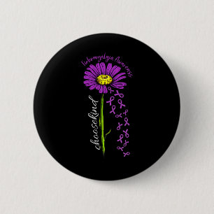Fibromyalgie Bewusstsein Daisy Blume Untergang Ban Button