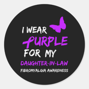 Fibromyalgie Bewusstsein, das ich für meine Tochte Runder Aufkleber