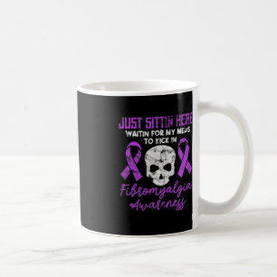 Fibromyalgie Bewusstsein Fibro Krieger Lila Schäde Kaffeetasse