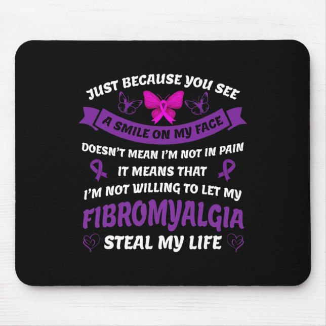 Fibromyalgie Bewusstsein - Fibromyalgie Schmerzen  Mousepad (Vorne)