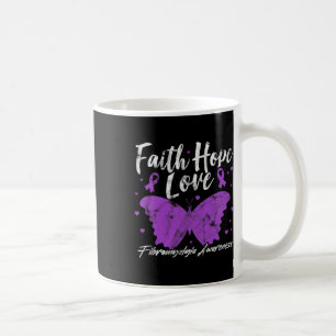 Fibromyalgie Bewusstsein Lila Butterfly Fibro Warr Kaffeetasse