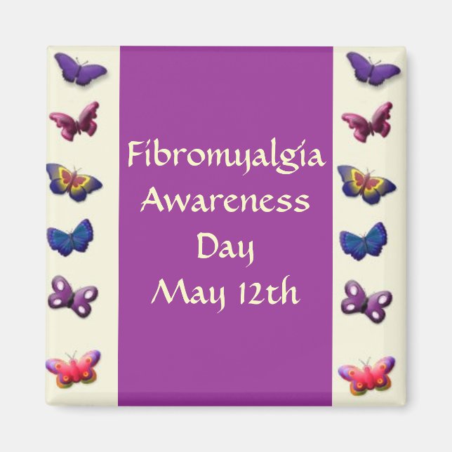 Fibromyalgie Bewusstsein... Magnet (Vorne)