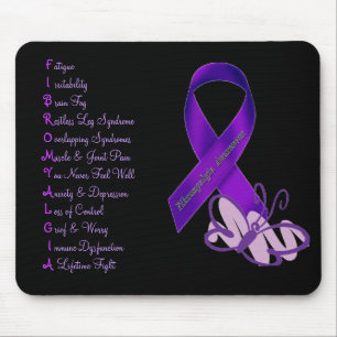 Fibromyalgie-Bewusstseins-Schmetterlings-Mauspad Mousepad