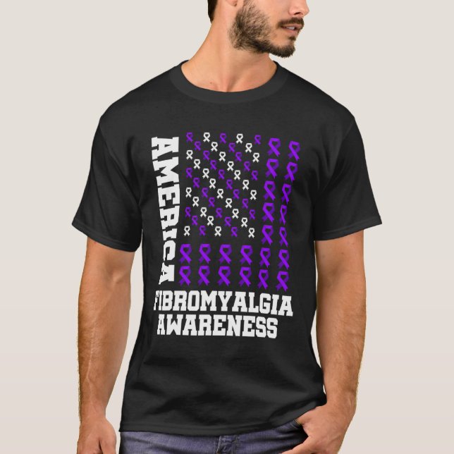 Fibromyalgie Bewusstseinsüberlebender Proud-Kriege T-Shirt (Vorderseite)