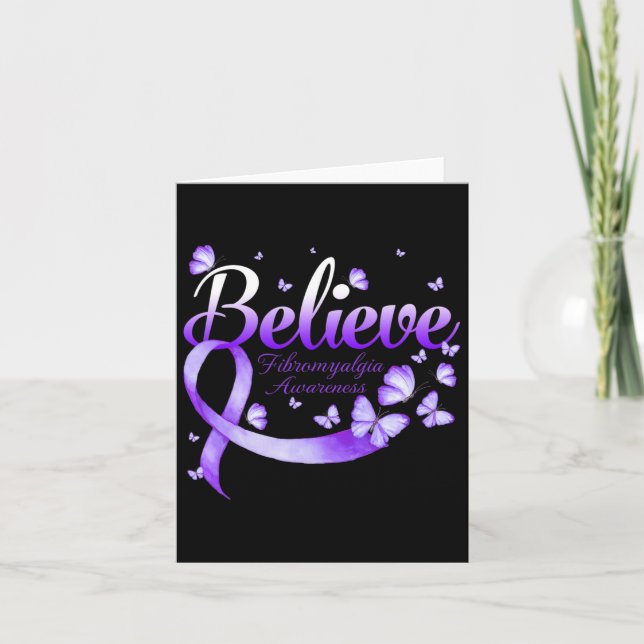 Fibromyalgie Butterfly Karte (Vorderseite)