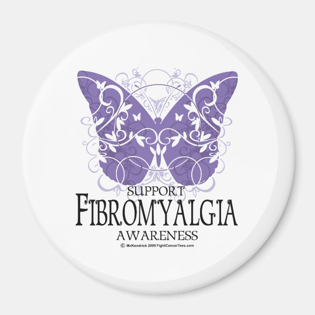 Fibromyalgie Butterfly Magnet (Vorne)