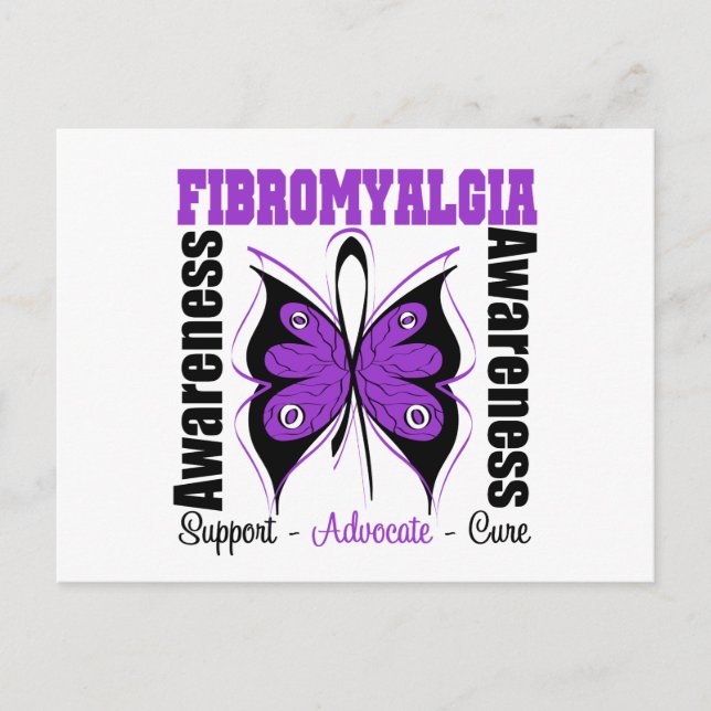 Fibromyalgie Butterfly Postkarte (Vorderseite)
