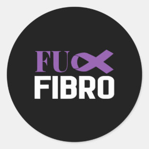 Fibromyalgie Fibro Sensibilisierungskampagne 1 Runder Aufkleber