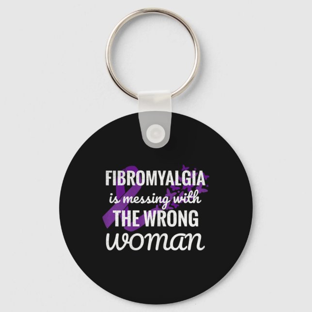 Fibromyalgie Fibro Warrior 1 Schlüsselanhänger (Vorderseite)