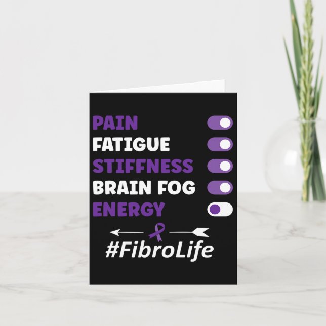 Fibromyalgie Fibromyalgie Bewusstsein Karte (Vorderseite)