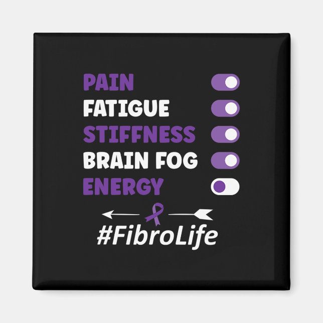 Fibromyalgie Fibromyalgie Bewusstsein Magnet (Vorne)