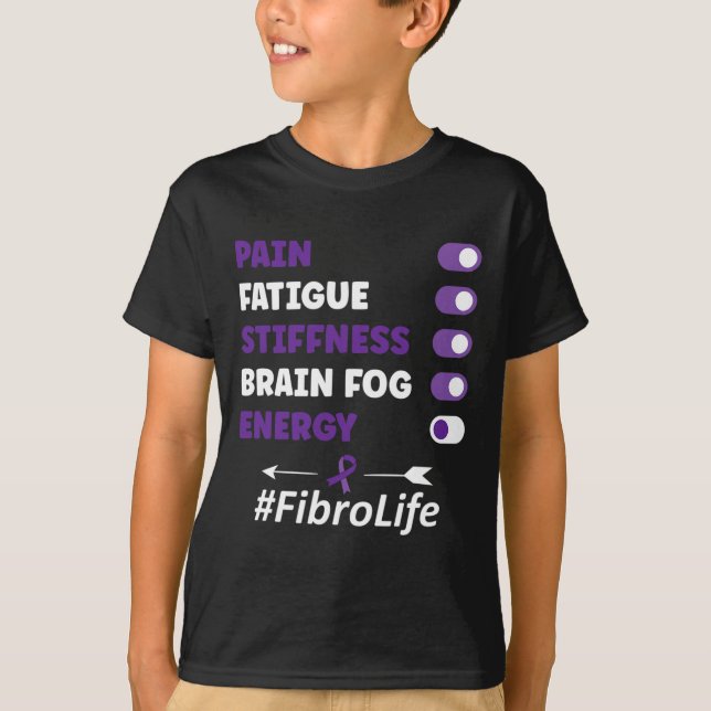 Fibromyalgie Fibromyalgie Bewusstsein T-Shirt (Vorderseite)