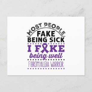 Fibromyalgie Krieg Fake gut sein Postkarte