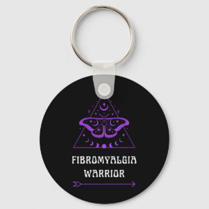 Fibromyalgie Krieger Chronische Krankheit Bewussts Schlüsselanhänger