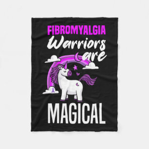 Fibromyalgie Krieger sind magische Einhornfibromya Fleecedecke