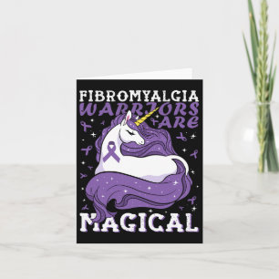 Fibromyalgie Krieger sind magische Einhornliebhabe Karte