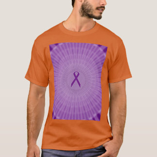 Fibromyalgie, lila Ribbon-Kreise T-Shirt