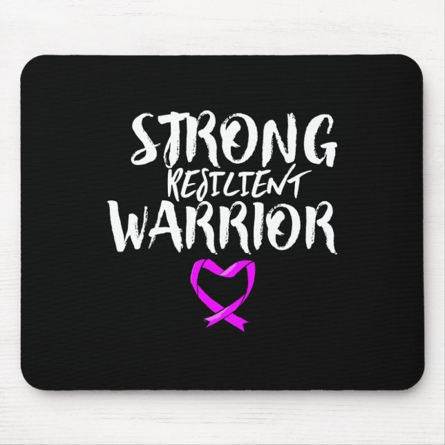 Fibromyalgie Monat des Bewusstseins stark widersta Mousepad (Vorne)