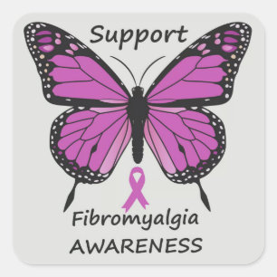 Fibromyalgie Quadratischer Aufkleber