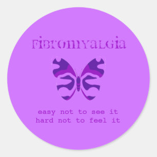 Fibromyalgie Sensibilisation Stickers Papillon pou