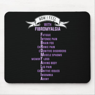 Fibromyalgie-Spoonie und Fibro-Bewusstsein Mousepad