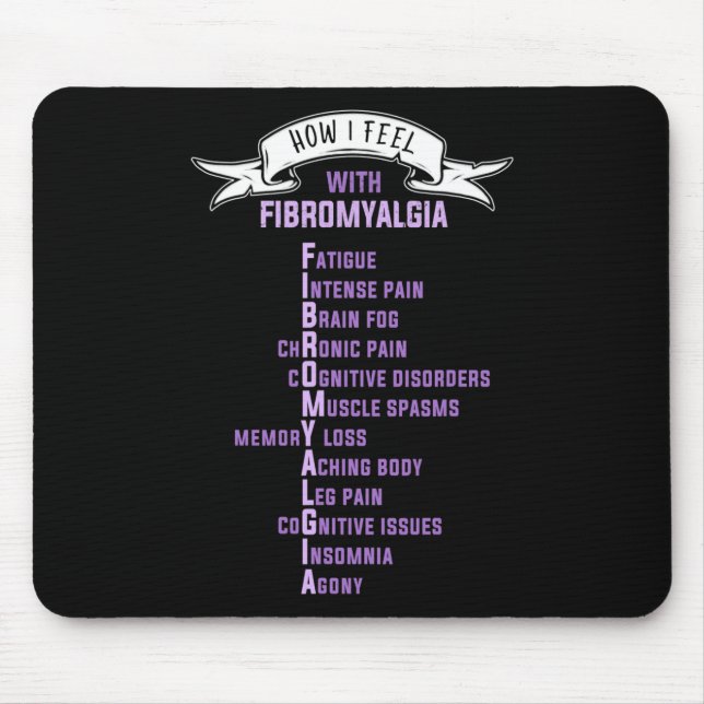 Fibromyalgie-Spoonie und Fibro-Bewusstsein Mousepad (Vorne)
