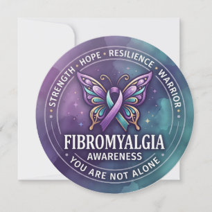 Fibromyalgie-Unterstützung & Bewusstseins-Schmette Karte