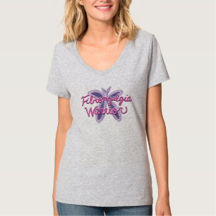 Fibromyalgie Warrior - Glitterie Butterfly T-Shirt