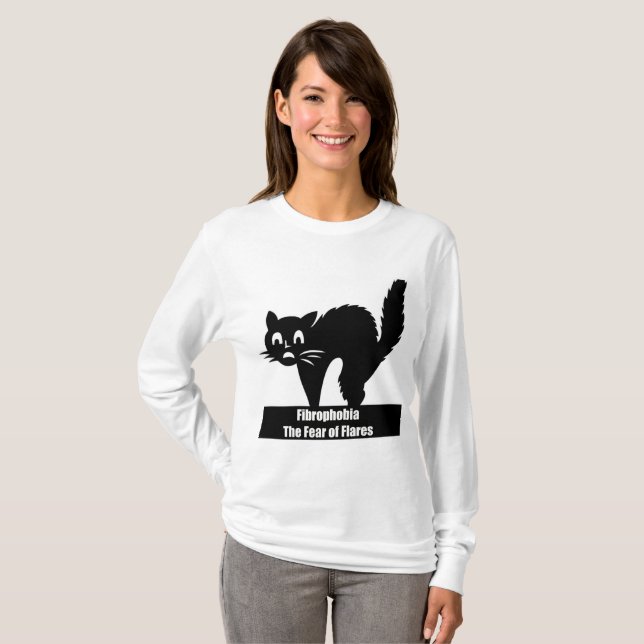 Fibrophobia Fibromyalgia-Bewusstseins-T-Shirt T-Shirt (Vorne ganz)