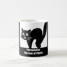 Fibrophobia Furcht vor Aufflackern-Kaffee-Tasse