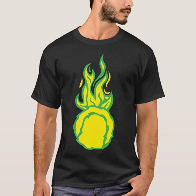 Fibrose Cartoon Zeichnung T-Shirt (Vorderseite)
