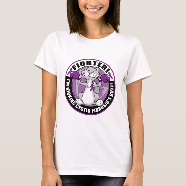 Fibrose-Katzen-Kämpfer T-Shirt (Vorderseite)
