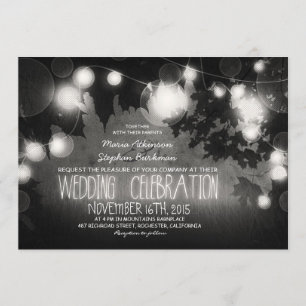 ficelle de faire-part de mariage rustique de