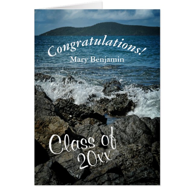 Fiche de voeux de félicitations pour les diplômés (Devant)