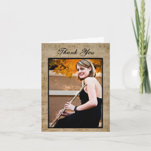 Fiche d'études Musique - Carte de notes Merci