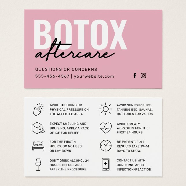 Fiche d'instruction d'injection de remplissage Bot (Devant & derrière)